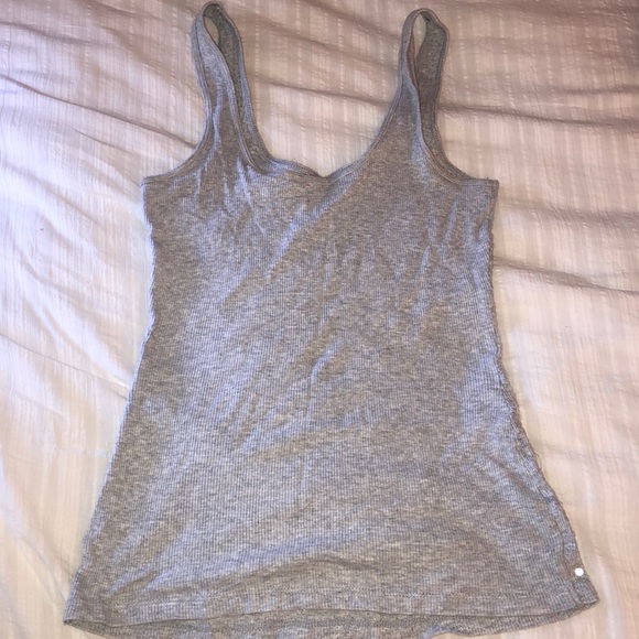 Express Clear Sequined Ribbed Tank - Picture 2 of 2